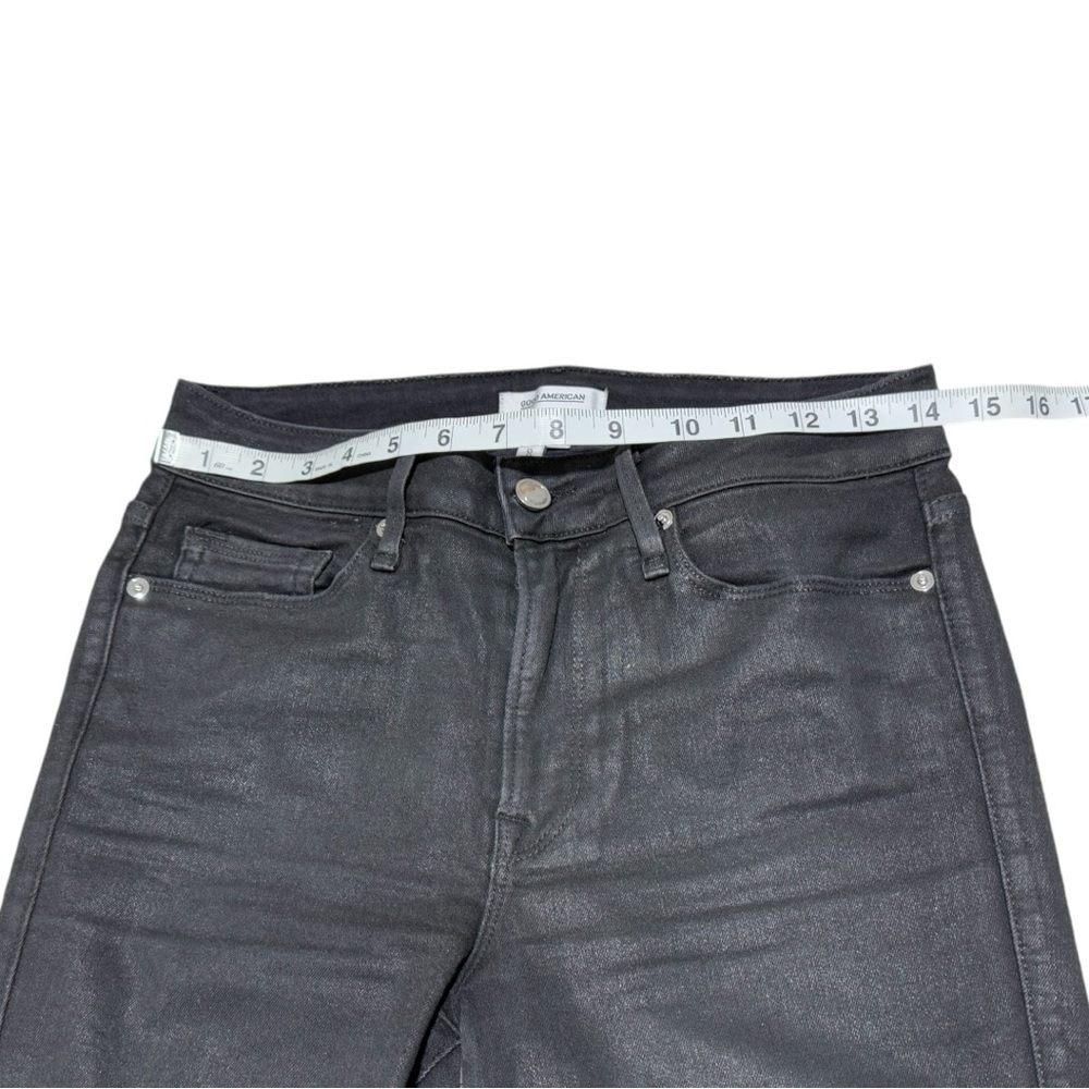 Good American Black High-Rise Skinny Jeans - Picture 7 of 12